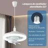 Lámpara Ventilador de Techo 36W - Aspas de Plástico Color Blanco